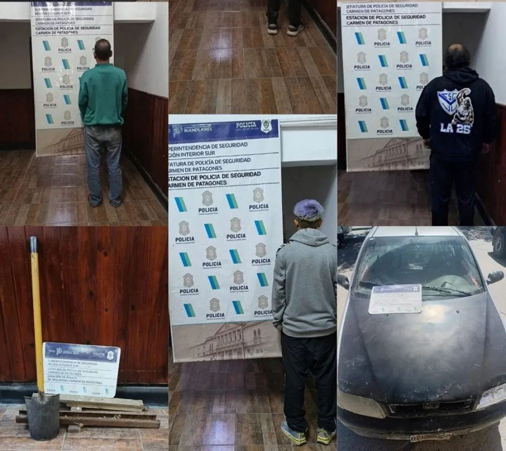 Los aprehendidos fueron llevados a la Estación de Policía Comunal. 