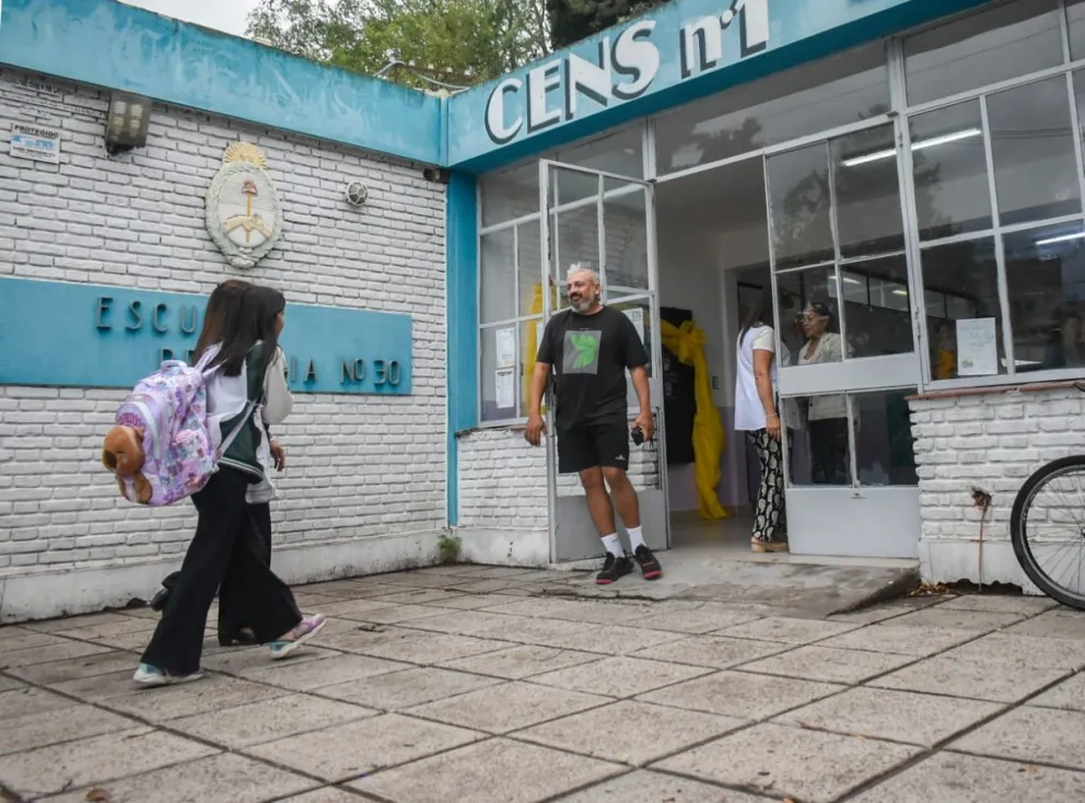La Escuela 30 arrancó de manera normal. Fotos: Vanesa Schwemmler