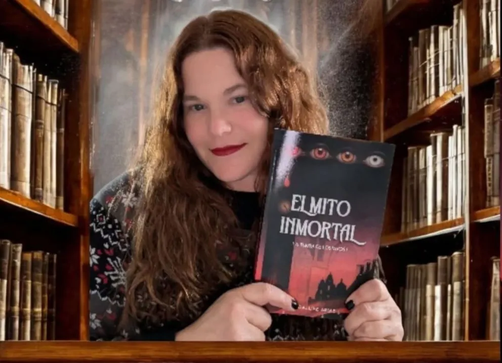 Guadalupe Arias, escritora de Villa Regina que presentará su primer libro de una prometedora trilogía en Viedma. 