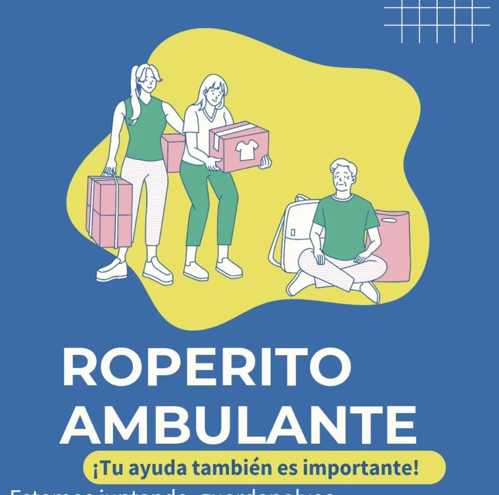 Desde Roperito ambulante lanzaron un nuevo pedido solidario 