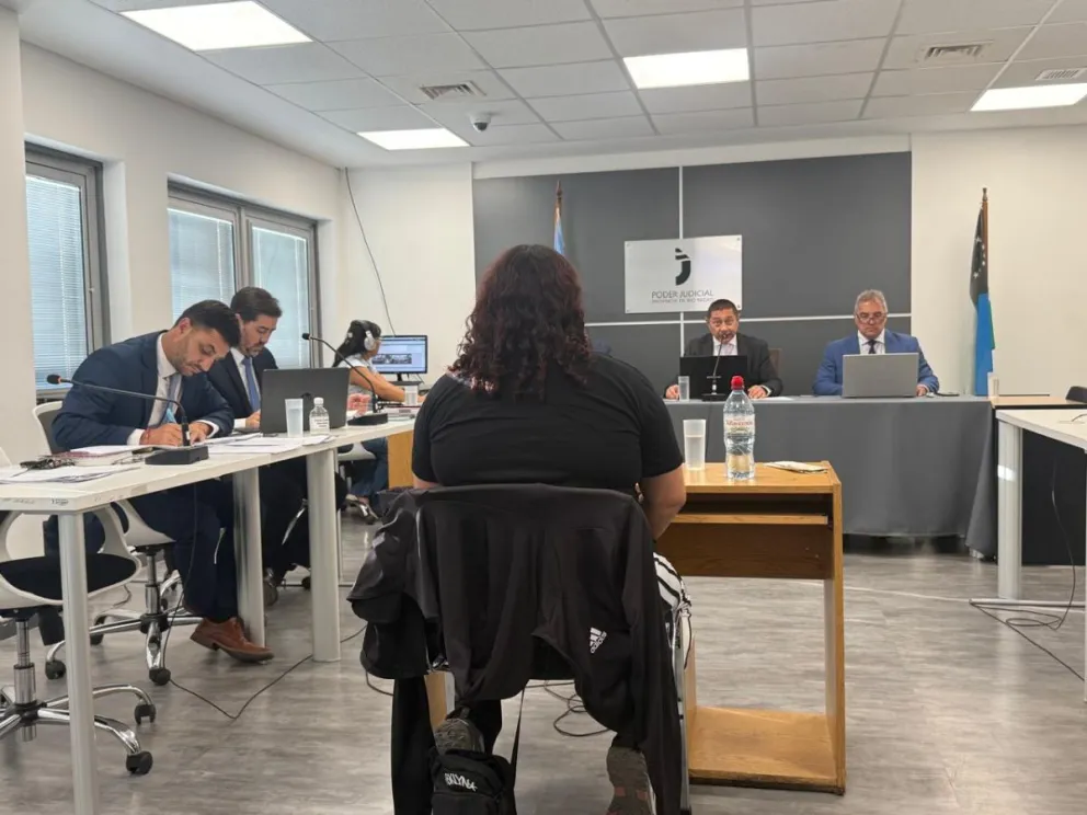 Segunda jornada del juicio por abuso sexual en una estancia rural en Sierra Grande. Fotos NoticiasNet. 