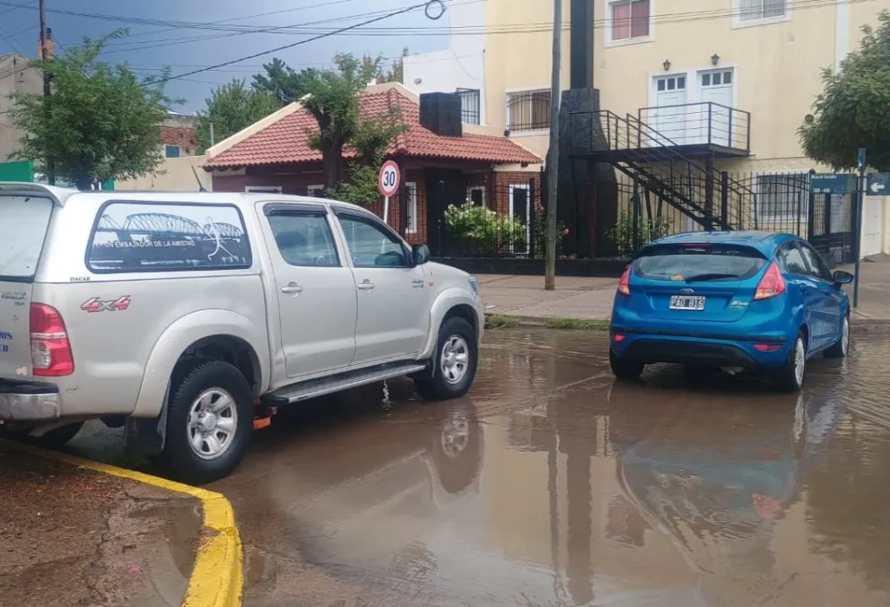 El bloque en Contín y Las Heras.