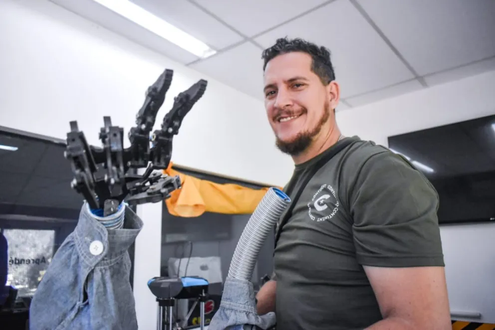 El coordinador del proyecto, Mauro Caldironi. Foto: Vanesa Schwemmler