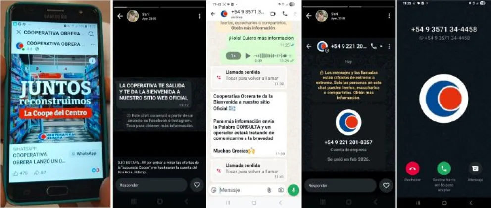 Varios usuarios reportaron intentos de estafas