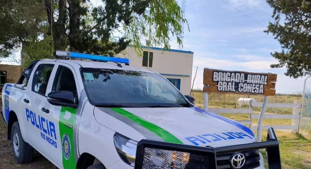 El móvil en que se desplazan los integrantes de la Brigada desde su base en una amplia región. Foto gentileza.