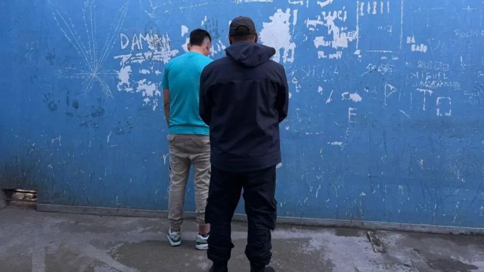 El joven fue trasladado a la unidad policial. Foto gentileza.