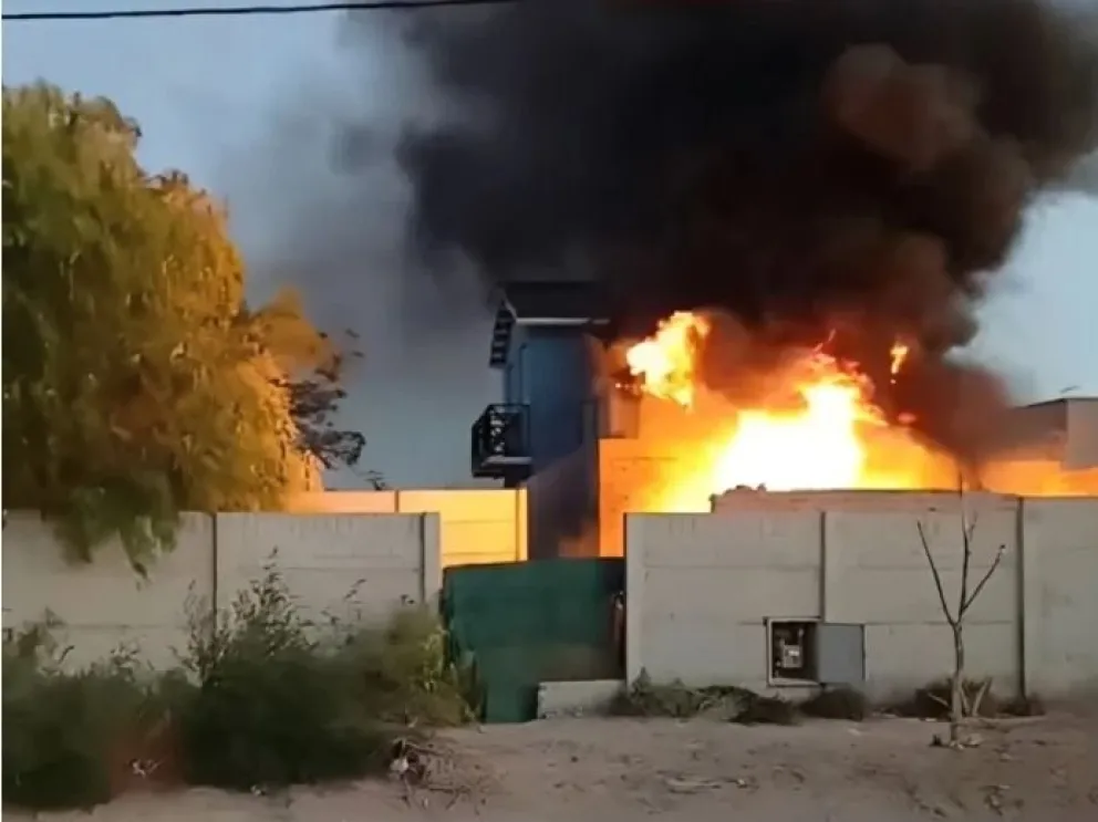 Se habría iniciado en el área donde se acopiaba el aceite residual. Foto: Gentileza.