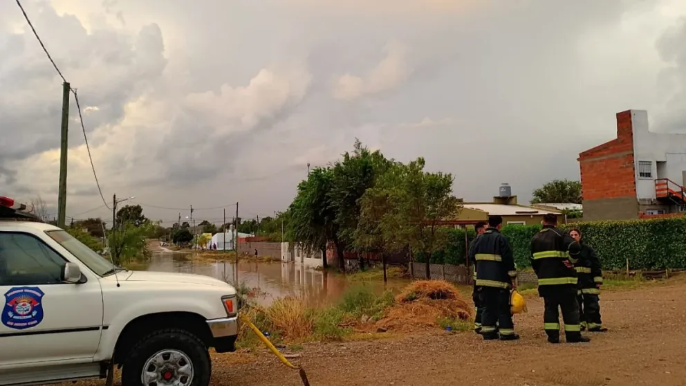 Inundaciones en Las Grutas y San Antonio Oeste. Foto gentileza.