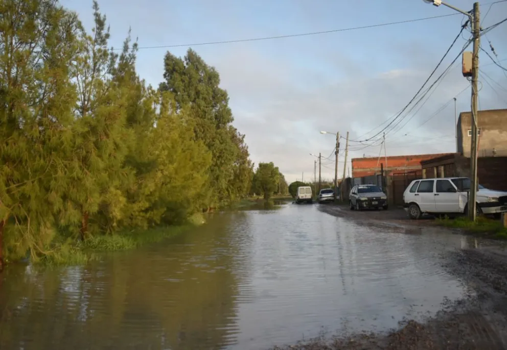 Hay sectores que continúan anegados - Fotos Vanesa Schwemmler.