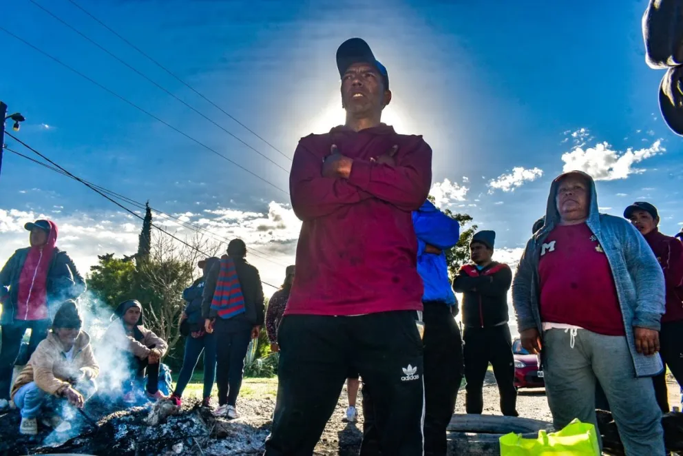 La jornada de protesta comenzó el lunes y sigue vigente  -fotos: Vanesa Schwemmler. 