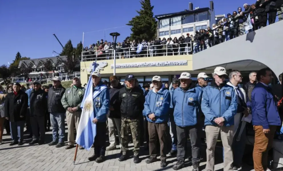 El acto central se realizó en el Museo Malvinas Antártida y Atlántico Sur. Foto: Eugenia Neme.