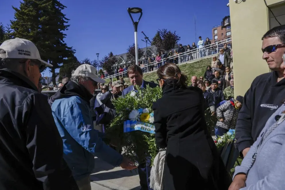 El acto central se realizó en el Museo Malvinas Antártida y Atlántico Sur. Foto: Eugenia Neme.