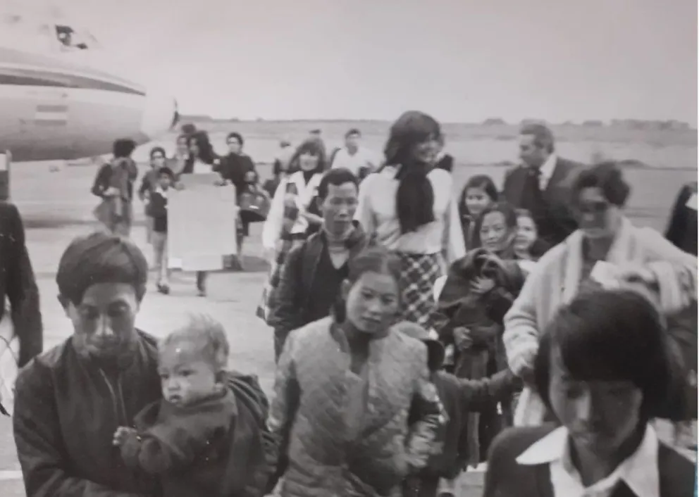 La llegada al aeropuerto Gobernador Castello. Foto archivo personal.