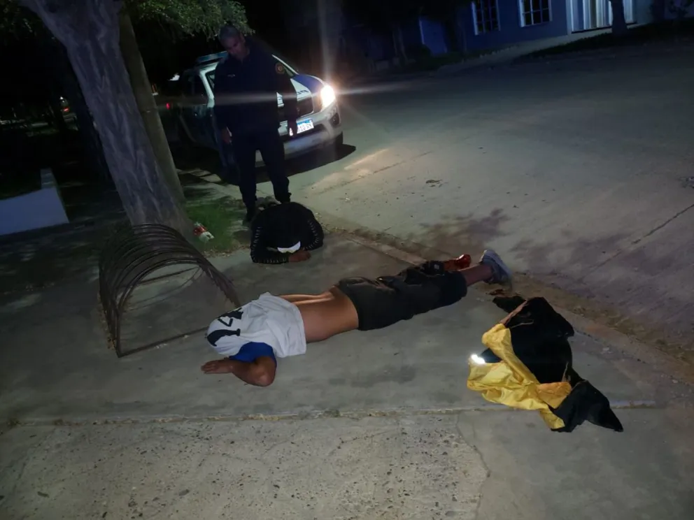 Los delincuentes fueron atrapados a las pocas cuadras. Foto:  gentileza 
