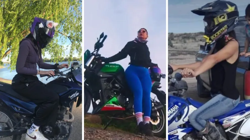 "Pochi", Ana Laura y Carla hablaron de su pasión por las motos. Foto gentileza.