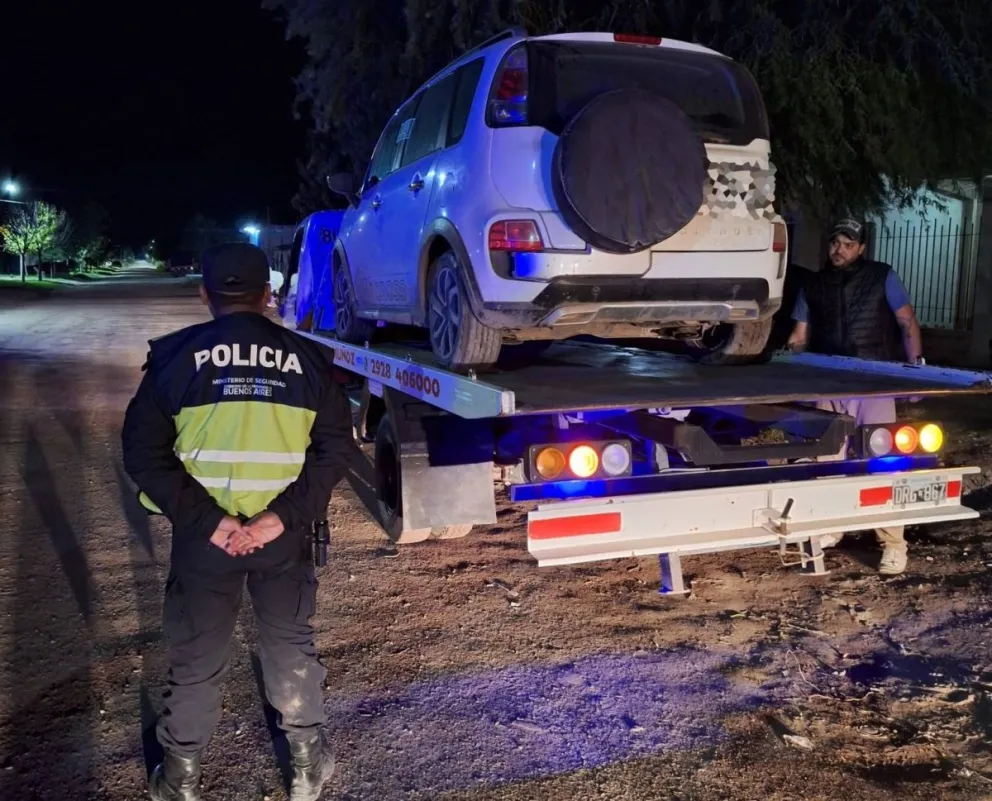 El vehículo fue retenido por personal de seguridad. 