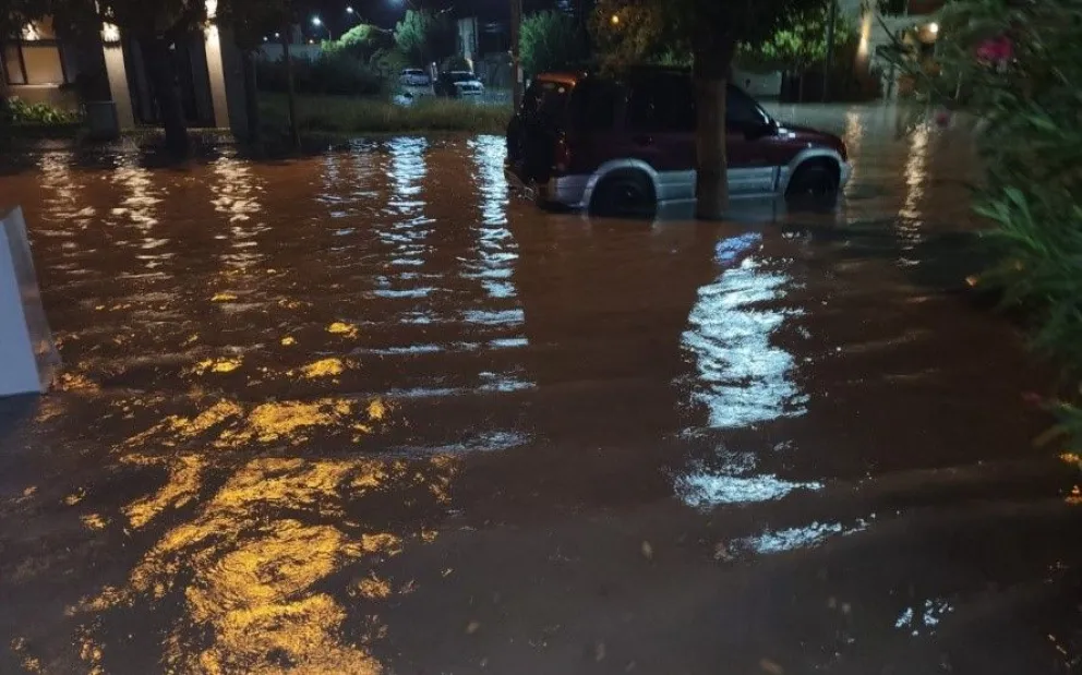 Así estuvo el barrio durante la última gran lluvia. 