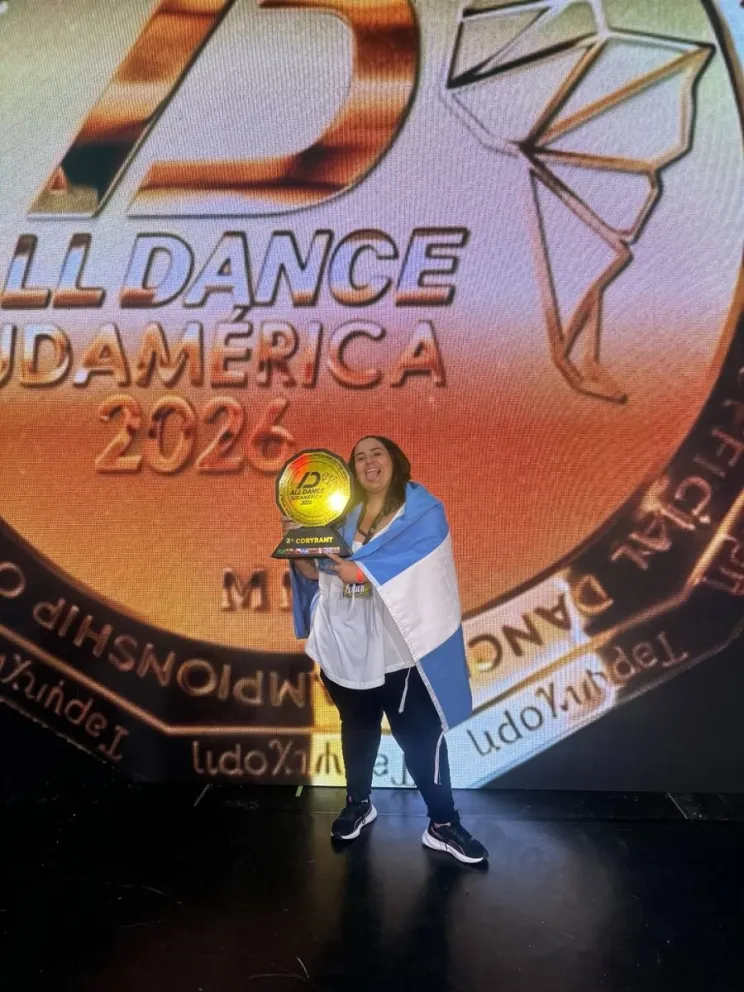 Sabrina Castro, en All Dance Sudamérica 2026. Foto: Redes sociales.