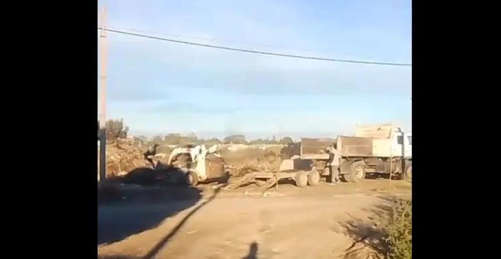 El equipo municipal en plena tarea. 