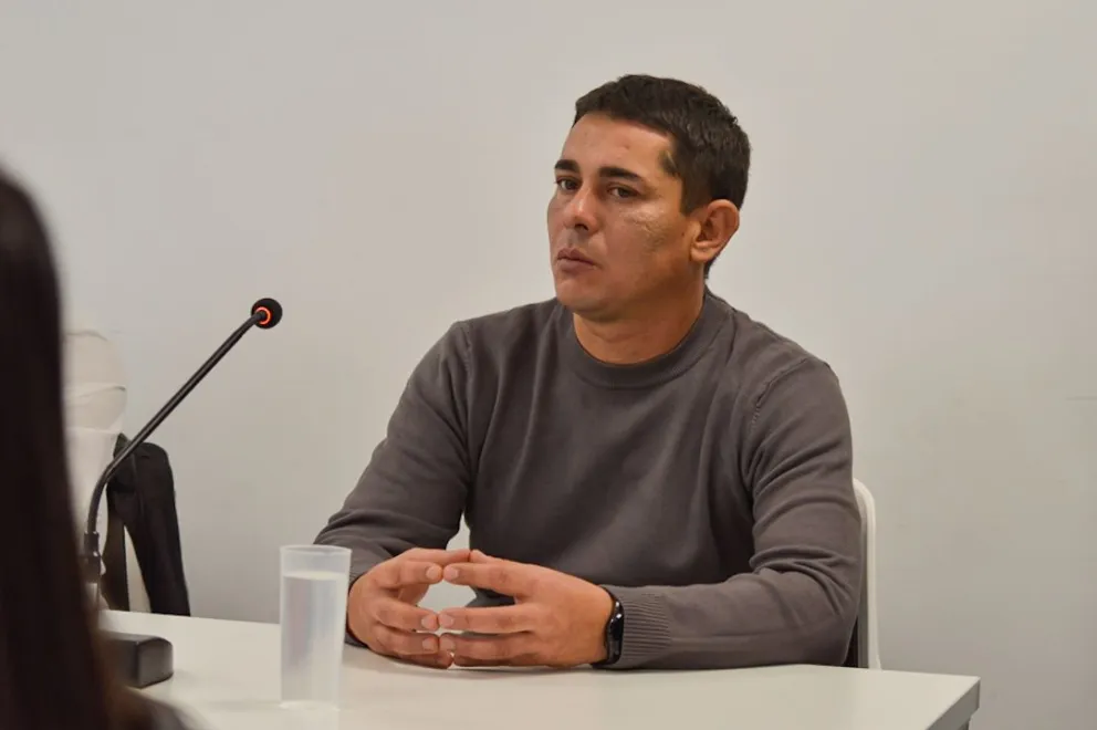 El policía Jorge Antonio Bustos acusado de abuso sexual. Fotos NoticiasNet. 