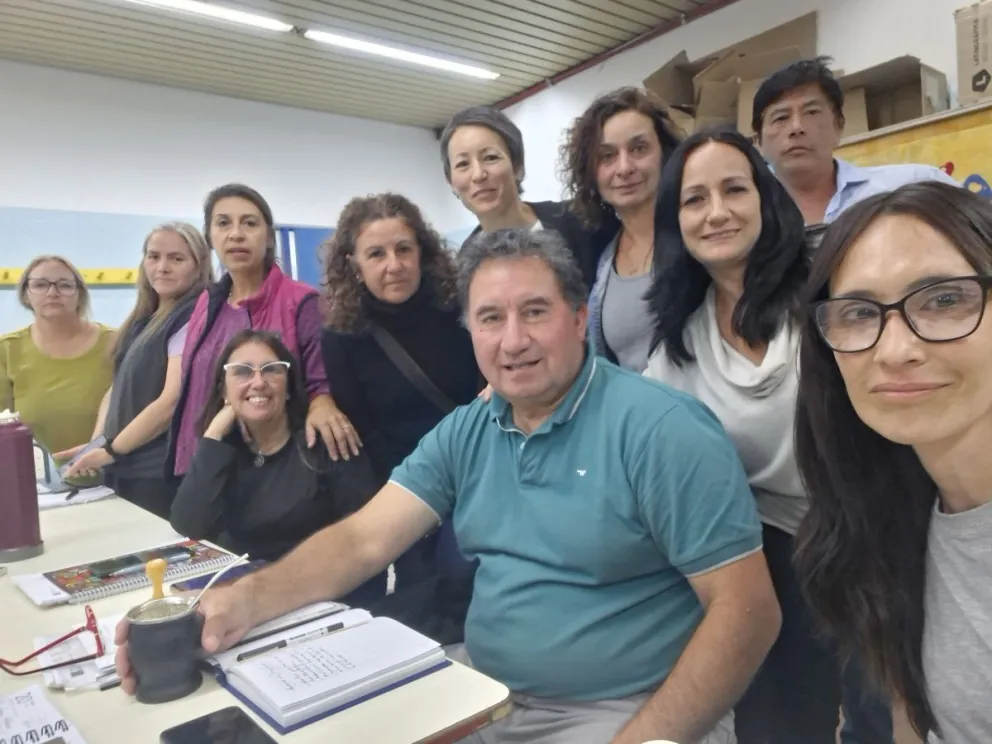 Los directivos que participaron del encuentro realizado el lunes. 