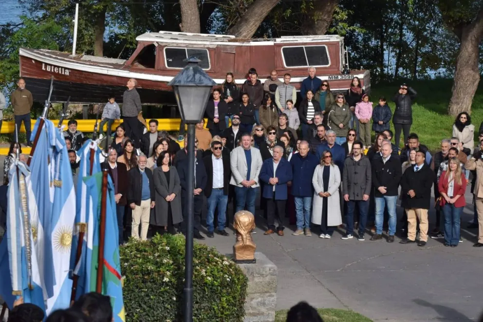 El jefe comunal dedicó una parte central de su alocución a detallar el estado de la obra pública.