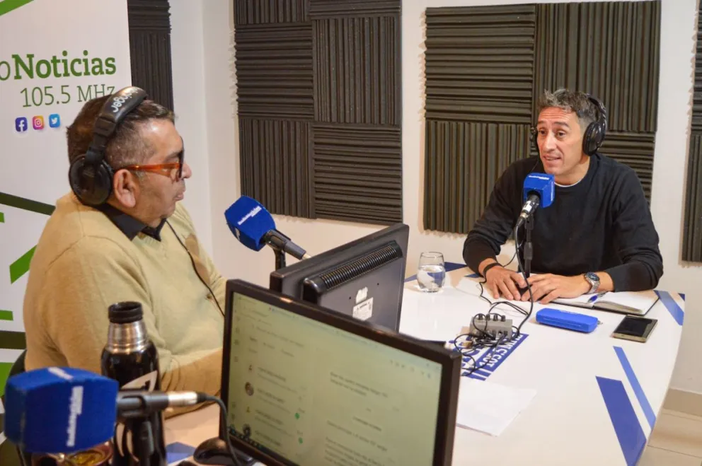 El mandatario municipal participó de una jornada de gestión en vivo. Fotos: Emanuel Mirenghi.