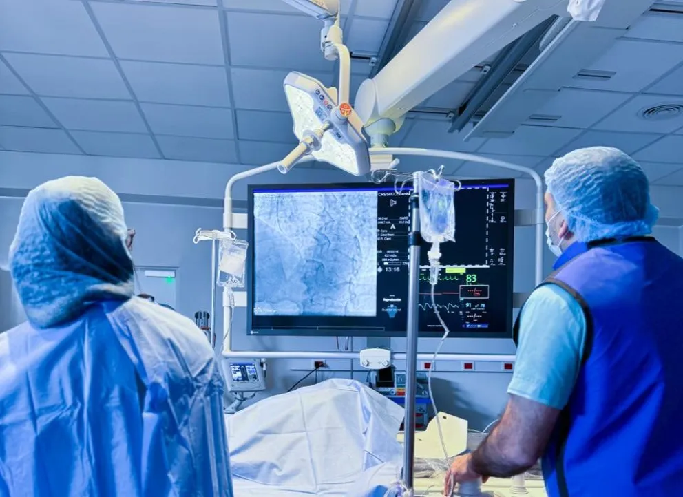 Momentos en que se llevó a cabo la intervención. Foto gentileza.