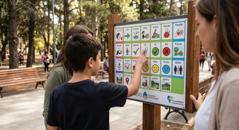 De implementarse, tableros como la de la imagen, entre otros, serán instalados en puntos clave de Río Negro. Foto: gentileza 