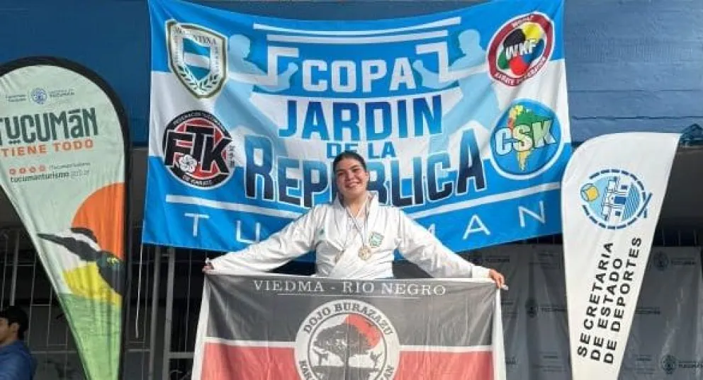 Una vez más, Juana Cader en lo más alto del podio nacional. Foto gentileza. 