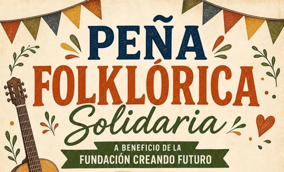 Peña Folklórica Solidaria en Los Aromos para colaborar con la Fundación Creando Futuro de Viedma, que cumplió 29 años. 