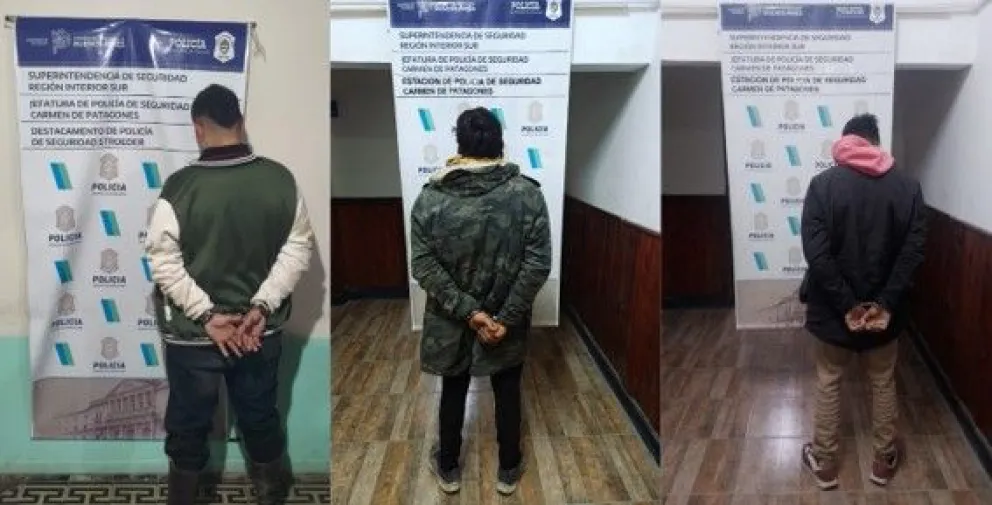 El violento fin de semana terminó con detenidos y elementos incautados por el personal policial - foto gentileza.