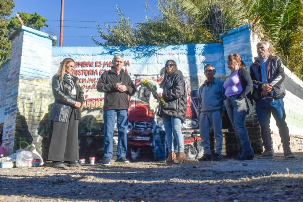Durante la jornada, Marcela Pazos recordó a su hermano y rememoró la lucha de su madre, Filomena Tolosa. Fotos: Vanesa Schwemmler.