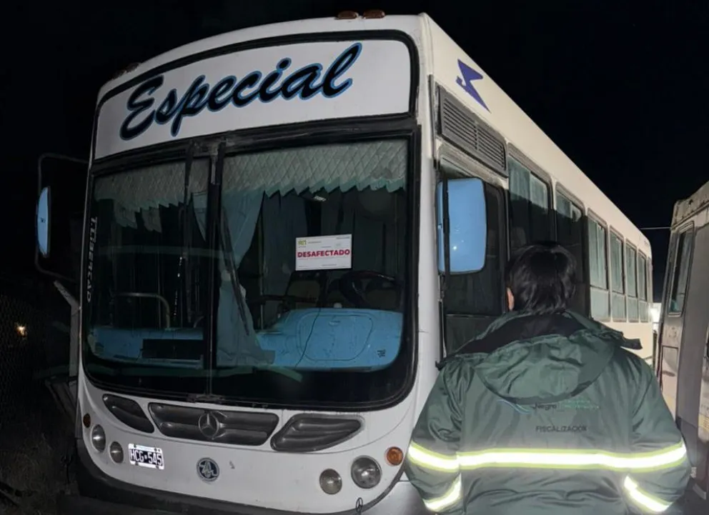 El propietario sería reincidente, y desde Transportes son habituales la detención de colectivos con irregularidades. Fotos: gentileza.