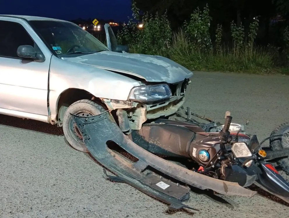 Así quedaron los vehículos. El MPF, responsabilizó inicialmente, al conductor del rodado mayor. Foto gentileza.