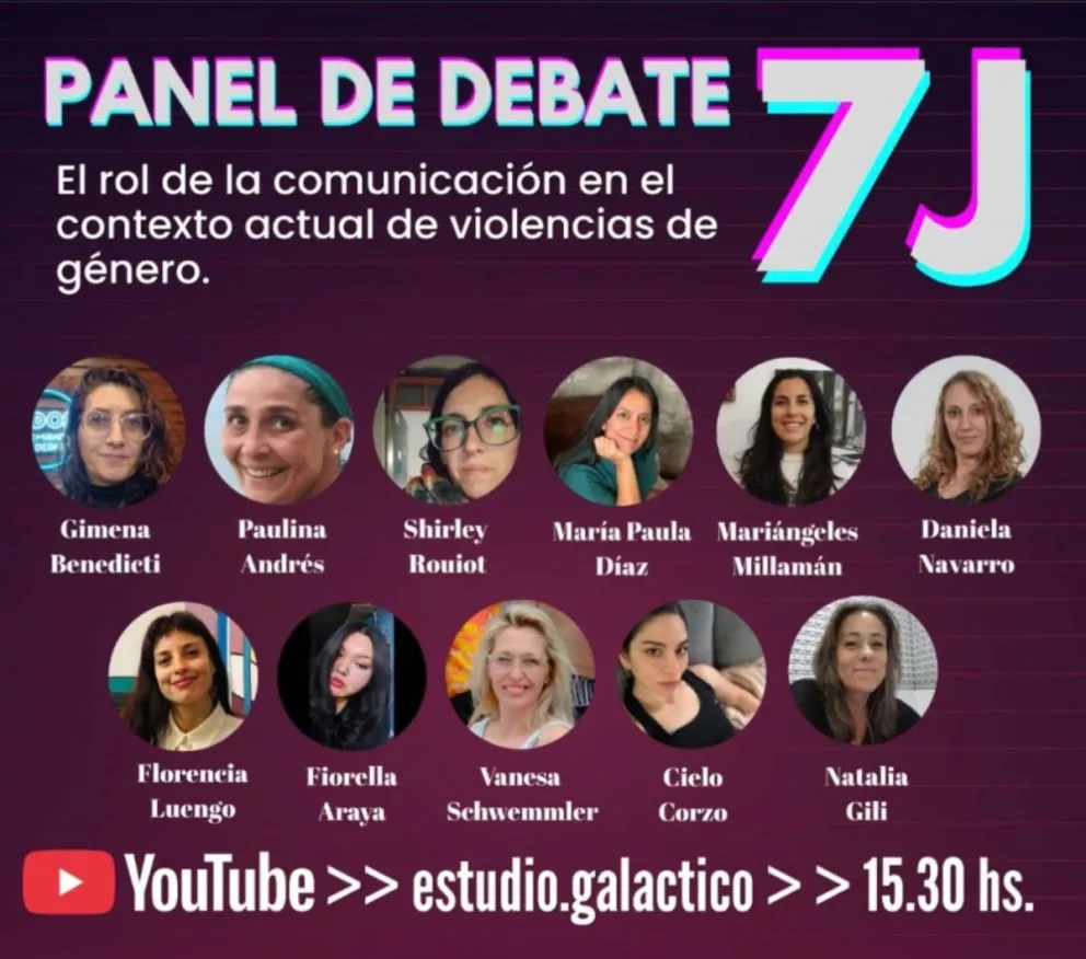 Mujeres de la comunicación en un debate abierto para toda la comunidad, este domingo 7 de junio. 