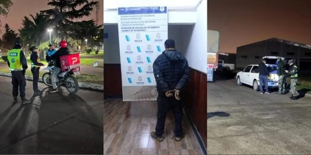 Personal policial logró la detención de un hombre con captura activa de Bahía Blanca. Foto gentileza.