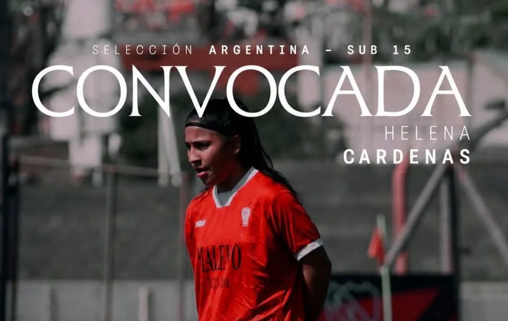 Helena Cardenas a la Seleccion Argentina. 