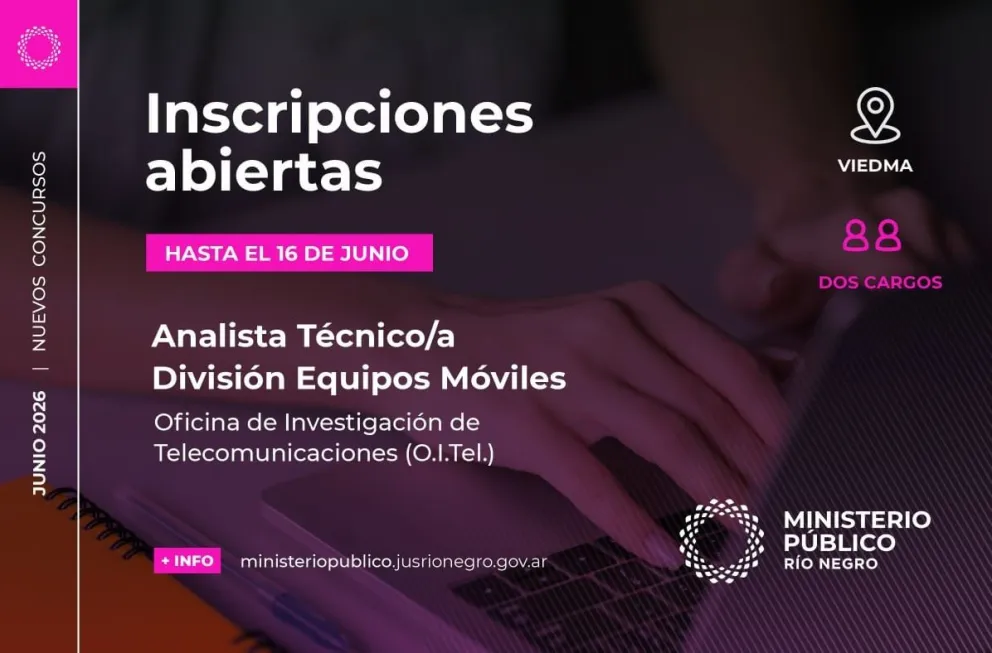 Se busca técnico/a para la División Equipos Móviles de la Oficina de Investigación de Telecomunicaciones (O.I.Tel.).