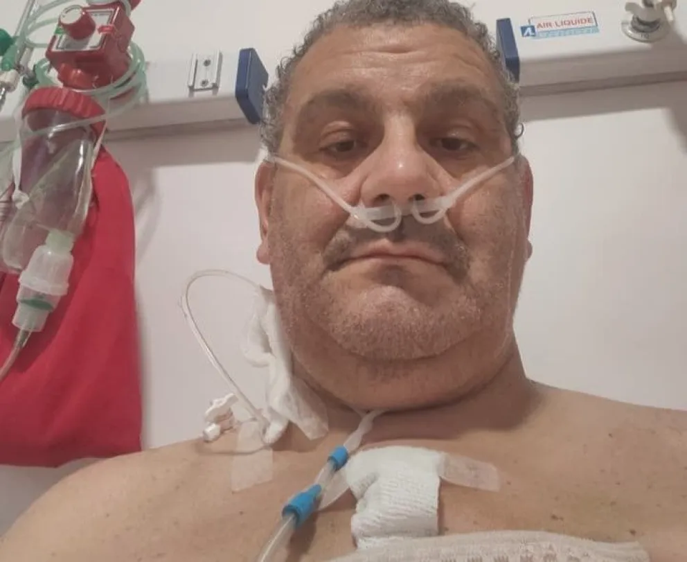 El paciente ha comenzado la etapa de movilización temprana y rehabilitación cardiopulmonar. Foto gentileza.