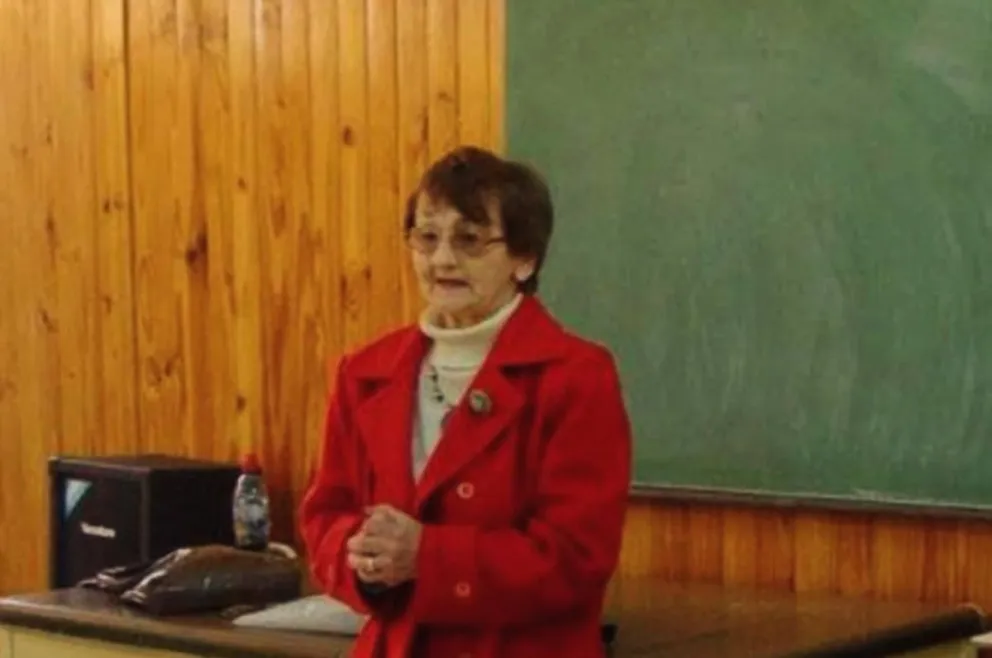El Instituto Superior de Formación Docente y Técnica N.º 25 de Patagones recordó a la docente. Foto gentileza.