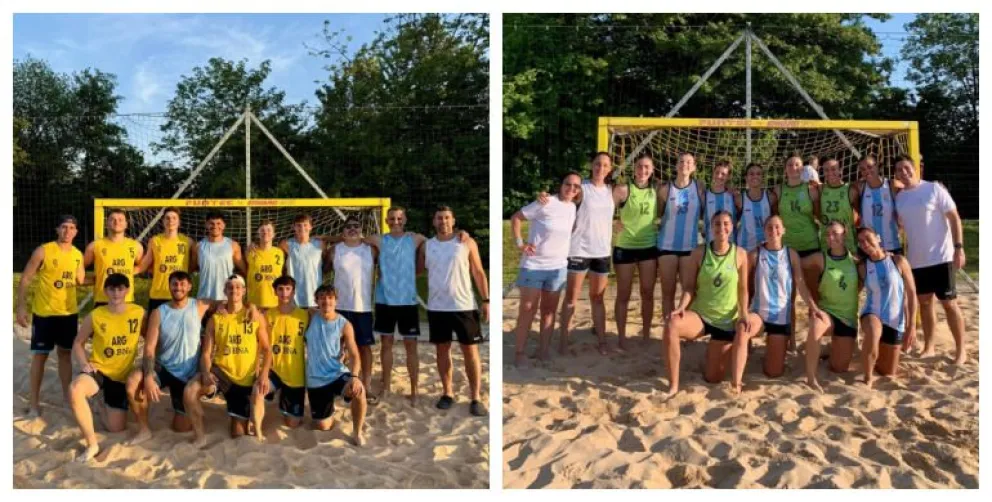 Debut mundialista para la selección argentina de beach handball. 