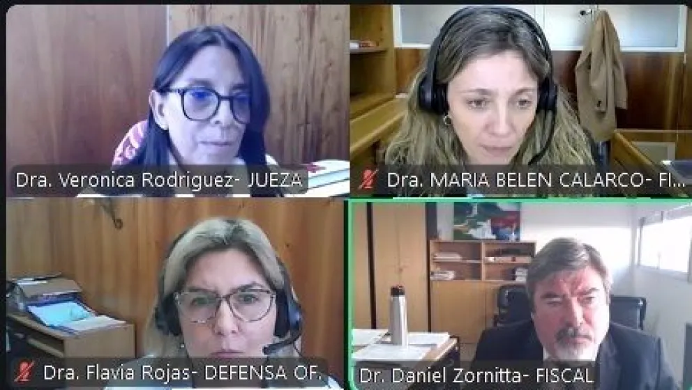 Audiencia judicial por un joven que perpetró varios delitos en Río Colorado. Foto gentileza.