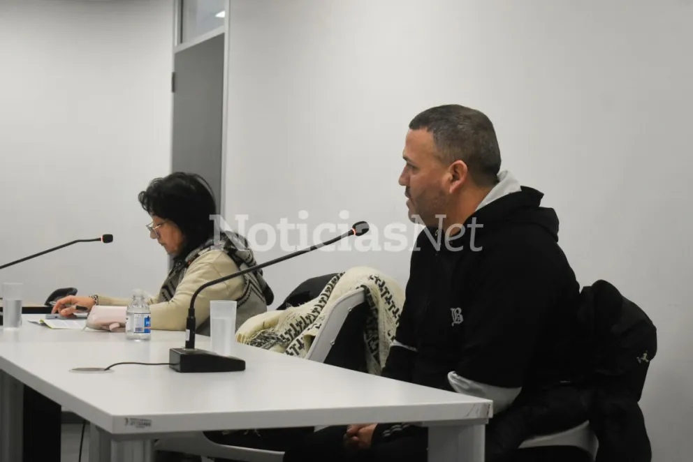 Audiencia contra Emilio Pazos en el procedimiento abreviado al que arribaron las partes. También acordaron que por cinco años no podrá manejar. Fotos NoticiasNet. 