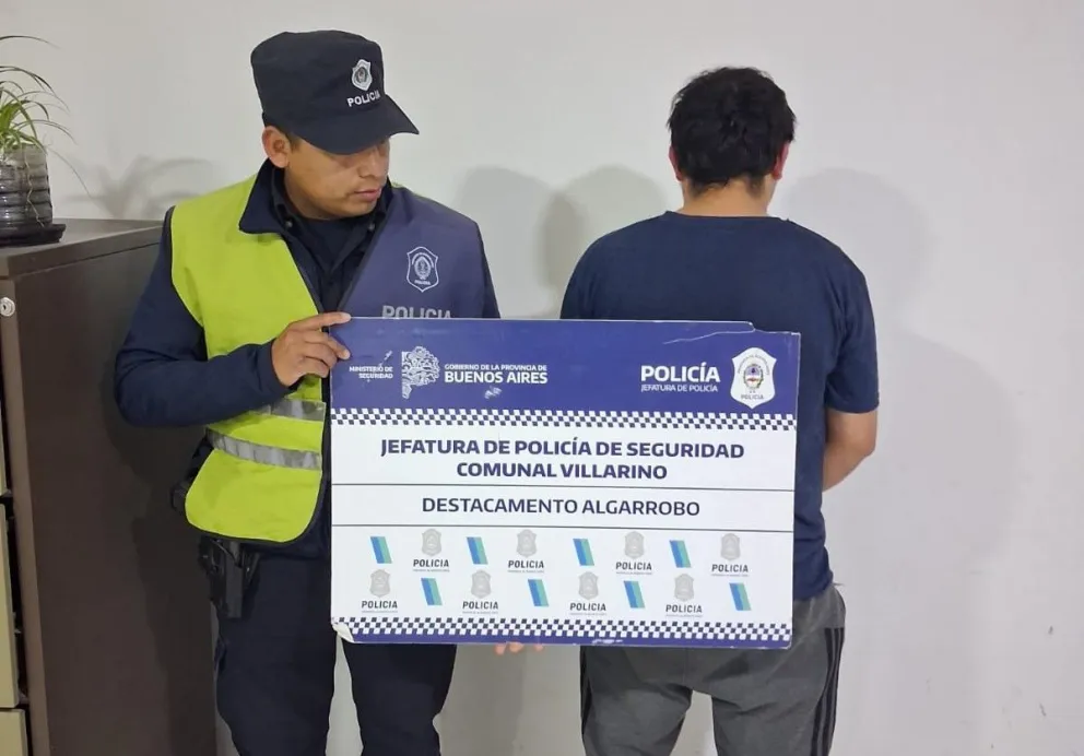 El joven fue apresado por personal de policía y puesto a disposición de la Justicia bonaerense -foto gentileza.