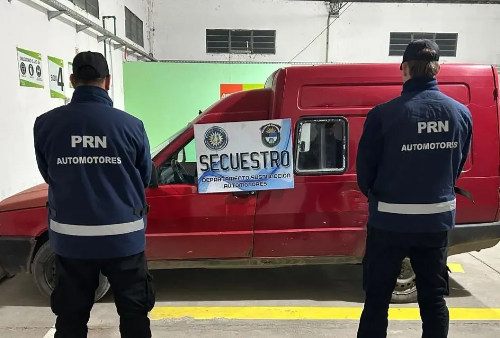 La Fiorino fue a parar al taller de Sustracción de Automotores de la Policía de Río Negro. Foto gentileza.