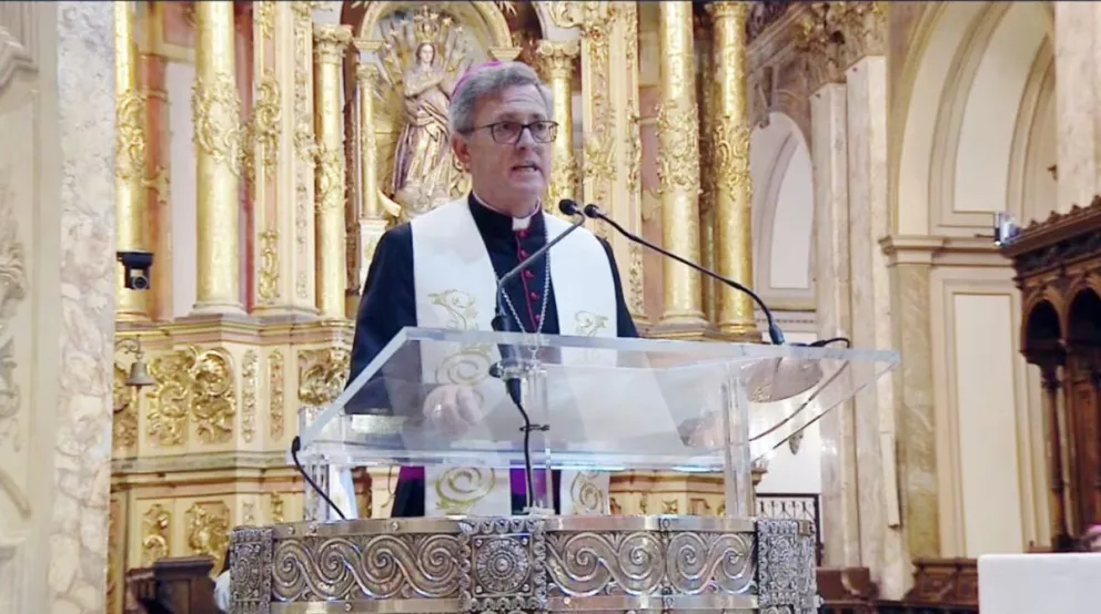 Jorge García Cuerva, el arzobispo de Buenos Aires.