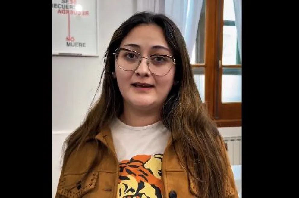 Milagros Calvo asumió en la Secretaría de las Juventudes de la provincia. Foto gentileza.