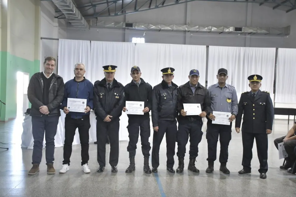 De las jornadas, dictadas por expertos de San Luis, participaron agentes de distintas unidades rionegrinas. Foto: Gobierno de Río Negro.