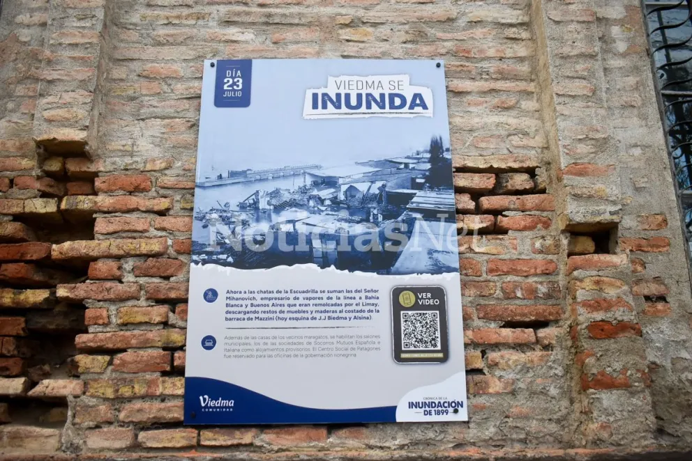 Aunque el desborde del río Negro destruyó gran parte de la ciudad y obligó a evacuar a toda la población, las investigaciones históricas no registran víctimas fatales. Fotos: Vanesa Schwemmler.